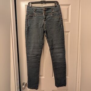 Blue Spice High Rise Dark Wash Jeans Size 9 Juniors